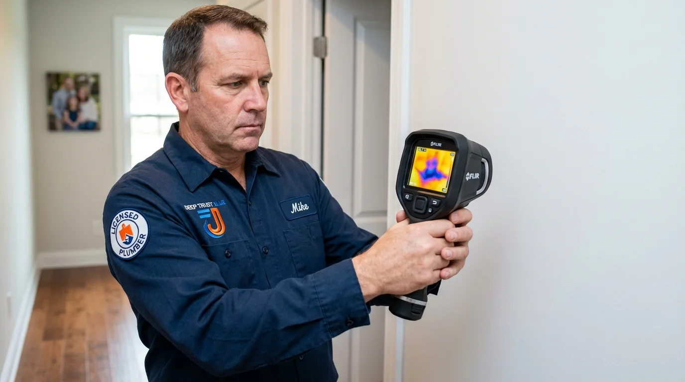 Thermal imaging leak detection by Johns Plumbing LLC in Magalia